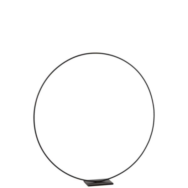 RING ON FOOT METAL BLACK LARGE