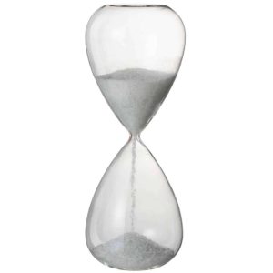 HOURGLASS PEARLS GLASS WHITE EXTRA LARGE