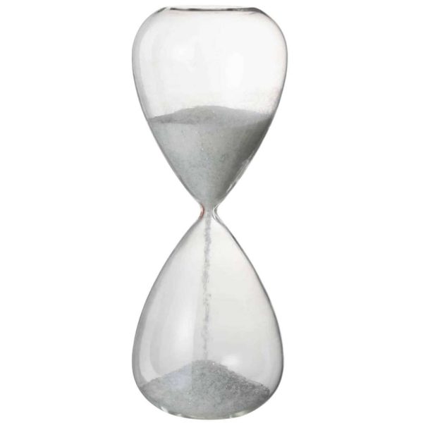 HOURGLASS PEARLS GLASS WHITE EXTRA LARGE