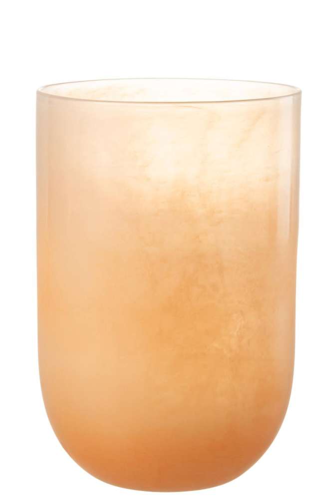 VASE CORRIE GLASS CORAL LARGE