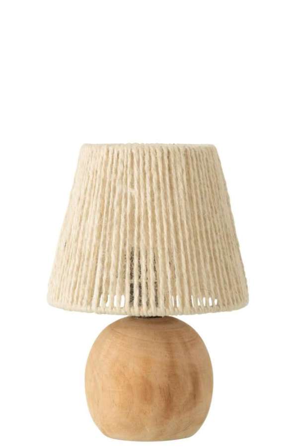 TABLE LAMP LED WOOD/METAL NATURAL
