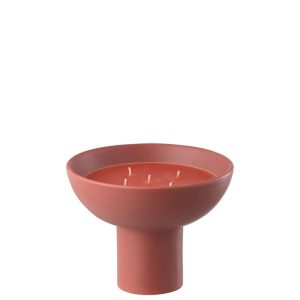 SCENTED CANDLE CERAMIC CUP RED-12H