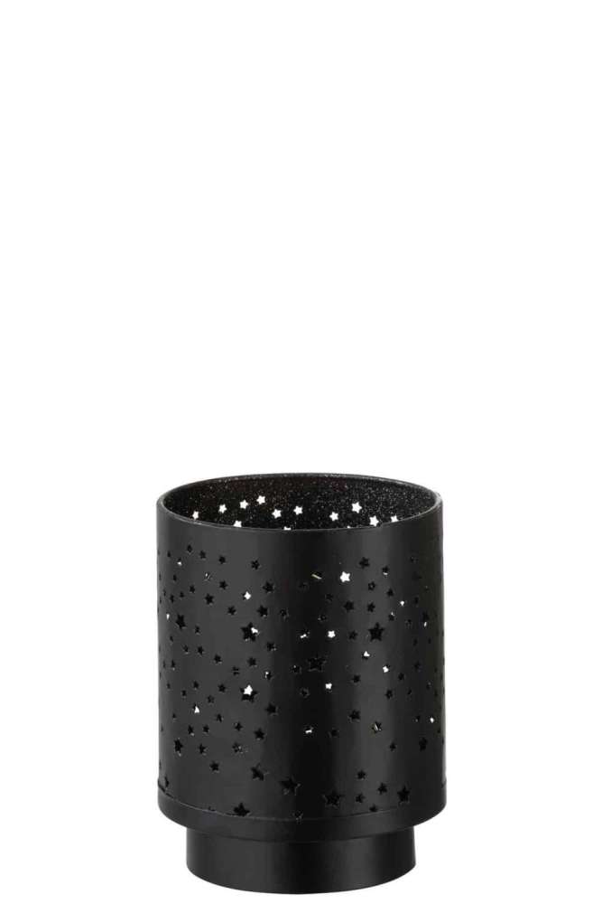 HURRICANE+LED METAL BLACK/SILVER LARGE