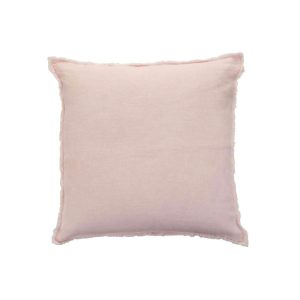 CUSHION STONEWASHED LINEN  PINK