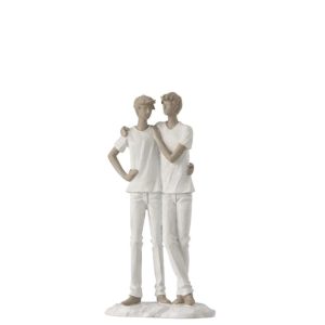 COUPLE BOYS POLY WHITE/TAUPE