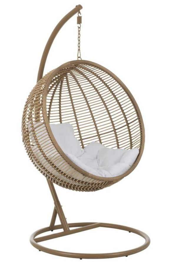 HANGING CHAIR ROUND STEEL NATURAL
