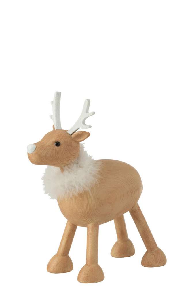 DEER FUR RESIN NATURAL/WHITE LARGE