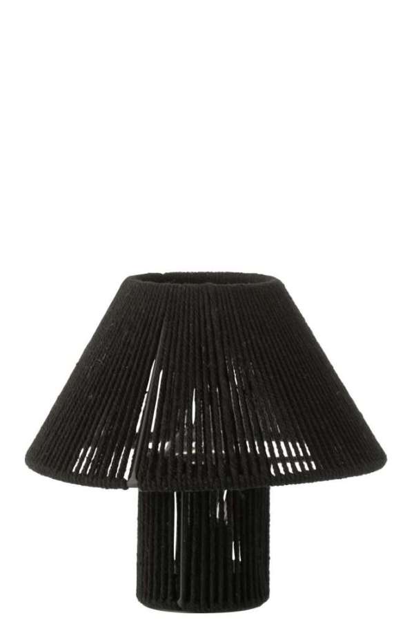 TABLE LAMP LED METAL/COTTON BLACK