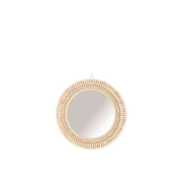 MIRROR MONA SHELLS LIGHT ROSE LARGE