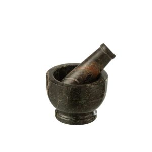 MORTAR + PESTLE MATT MARBLE KHAKI GREEN/DARK GREEN