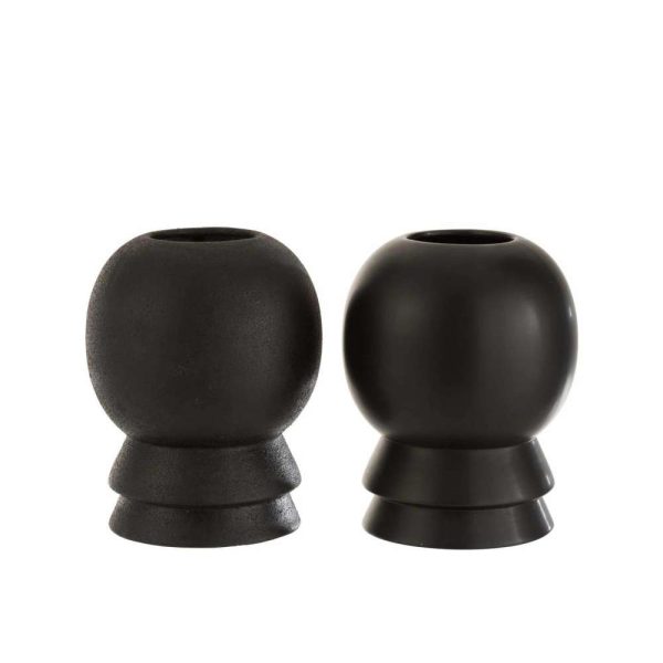 VASE OLIVIA CERAMIC BLACK ASS2