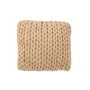 CUSHION KNITTED ACRYLIC CREMA
