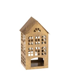 CANDLEHOLDER HOUSE KAPPA IRON GOLD