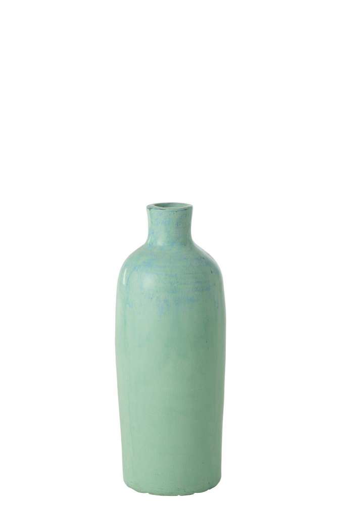 VASE JUSTINE TERRACOTTA BLUE SMALL