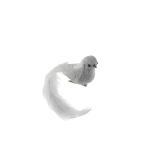 BIRD+CLIP FEATHERS GREY ASSORTMENT OF 3