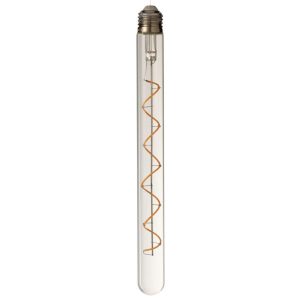 LEDLAMP IN BOX SPIRAL GLASS YELLOW/TRANSPARENT E27