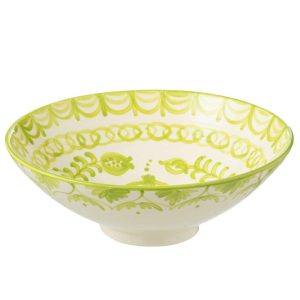 LEBRILLO BOWL GRANADA CERAMIC WHITE/GREEN