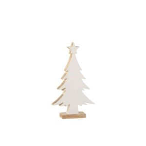 CHRISTMAS TREE MANGO WOOD WHITE/WHITE WASH LARGE