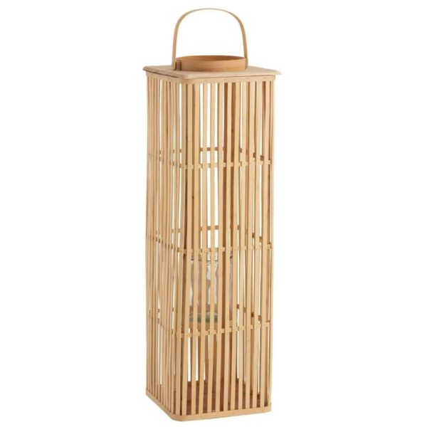LANTERN LONG BAMBOO NATURAL