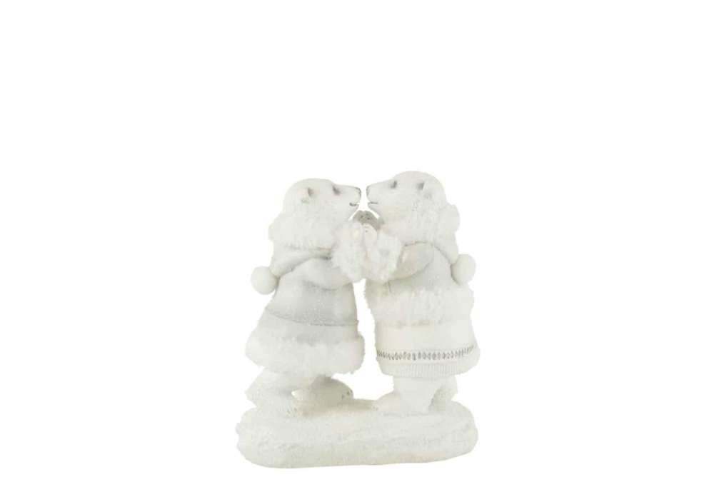 POLAR BEAR COUPLE POLY WHITE/GREY