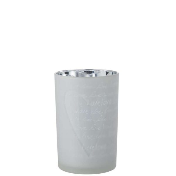 HURRICANE LOVE GLASS WHITE LARGE