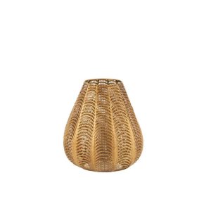 CANDLEHOLDER GALA IRON GOLD LARGE