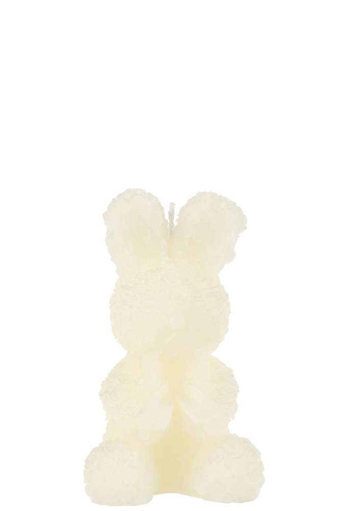 CANDLE RABBIT WHITE MEDIUM-15H