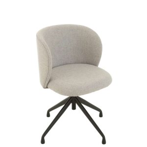 CHAIR TURN/UP/DOWN LINEN GREY