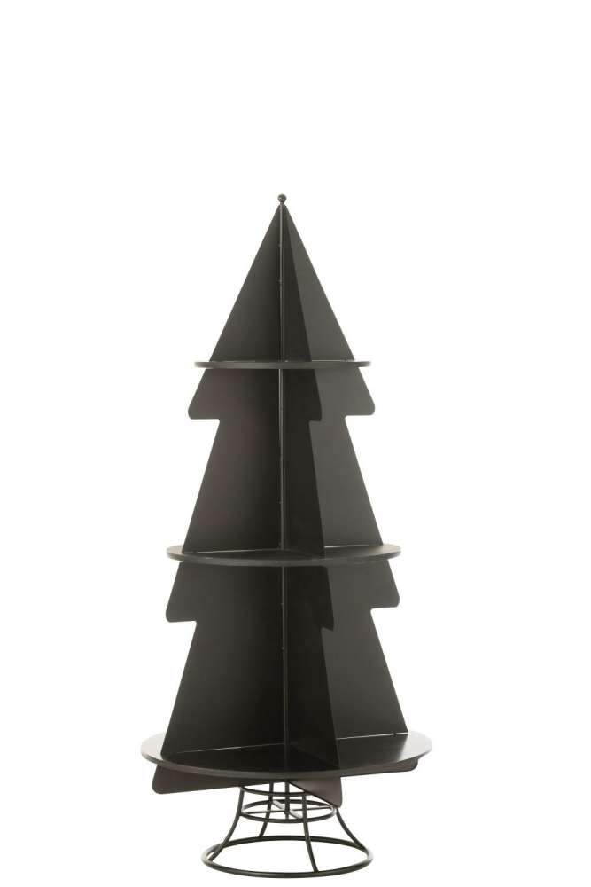 RACK X'MAS TREE METAL BLACK MEDIUM