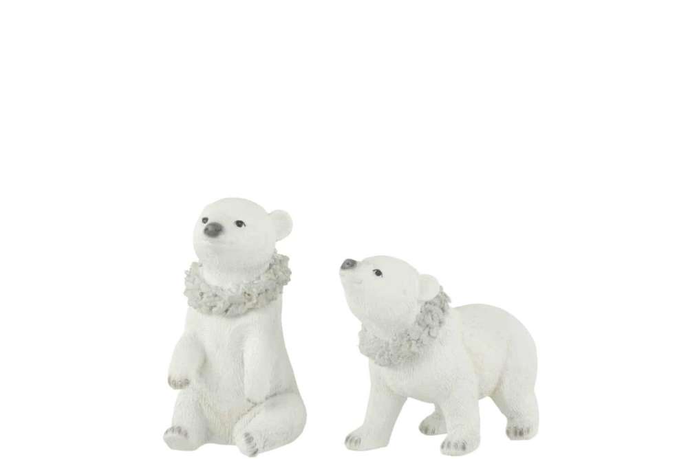 POLAR BEAR WINTER POLY WHITE ASSORTMENT OF 2
