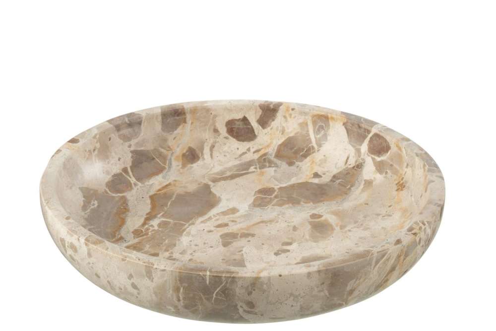 SERVING BOWL MARBLE BEIGE