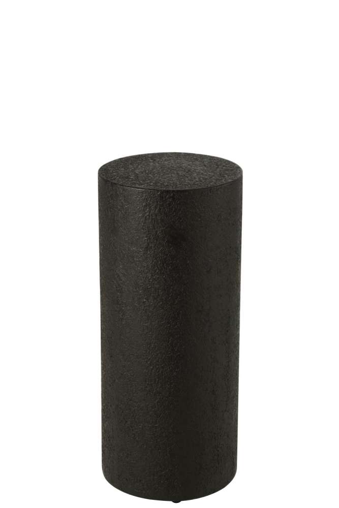 PEDESTAL CYLINDER MDF BLACK LARGE