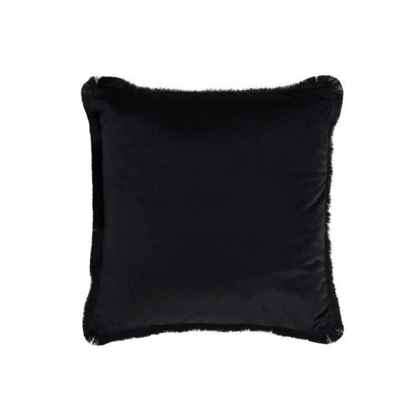 CUSHION ALPHA SQUARE POLYESTER BLACK