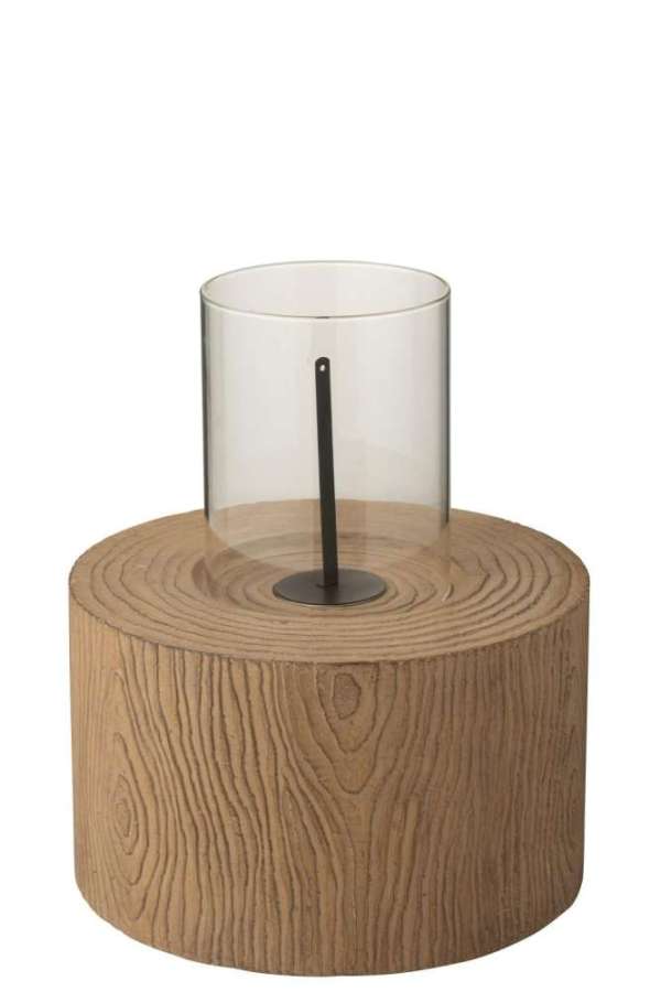 FIRE PIT ROUND TRUNK MAGNESIUM GREIGE