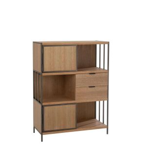 CLOSET DIFFERENT COMPARTMENTS WOOD/METAL NATURAL