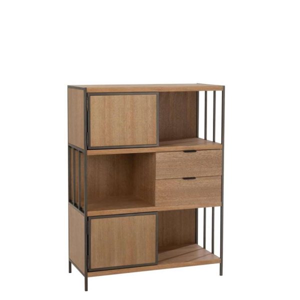 CLOSET DIFFERENT COMPARTMENTS WOOD/METAL NATURAL