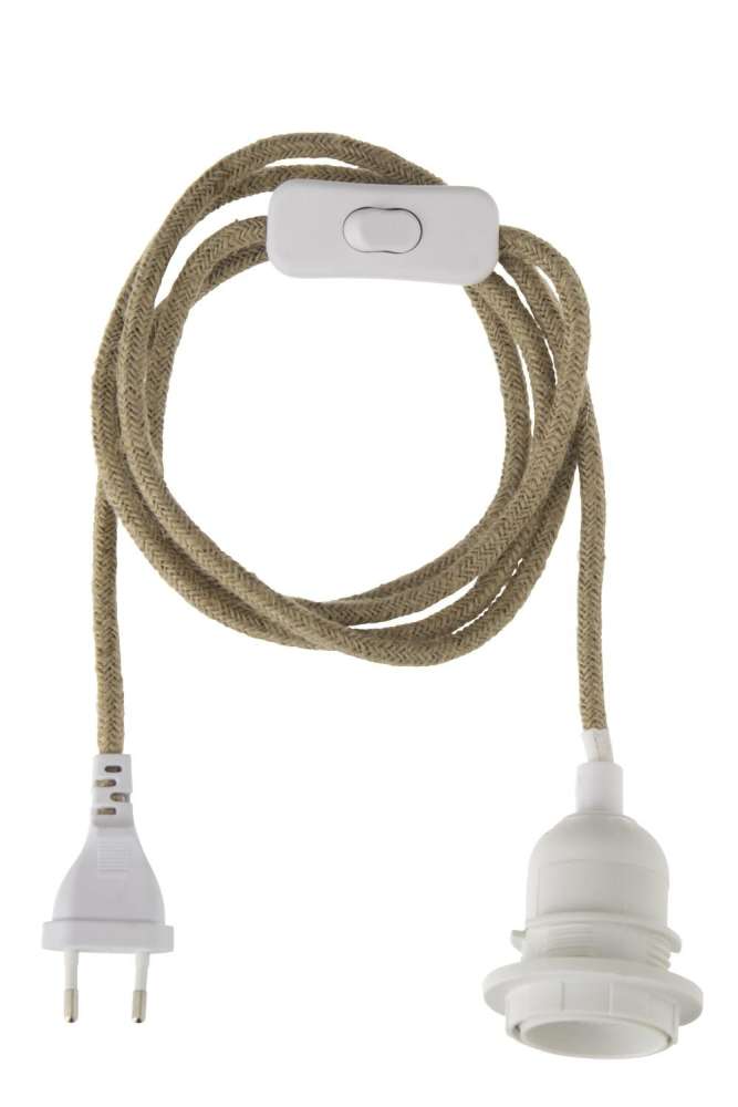 LAMPHOLDER JUTE BEIGE