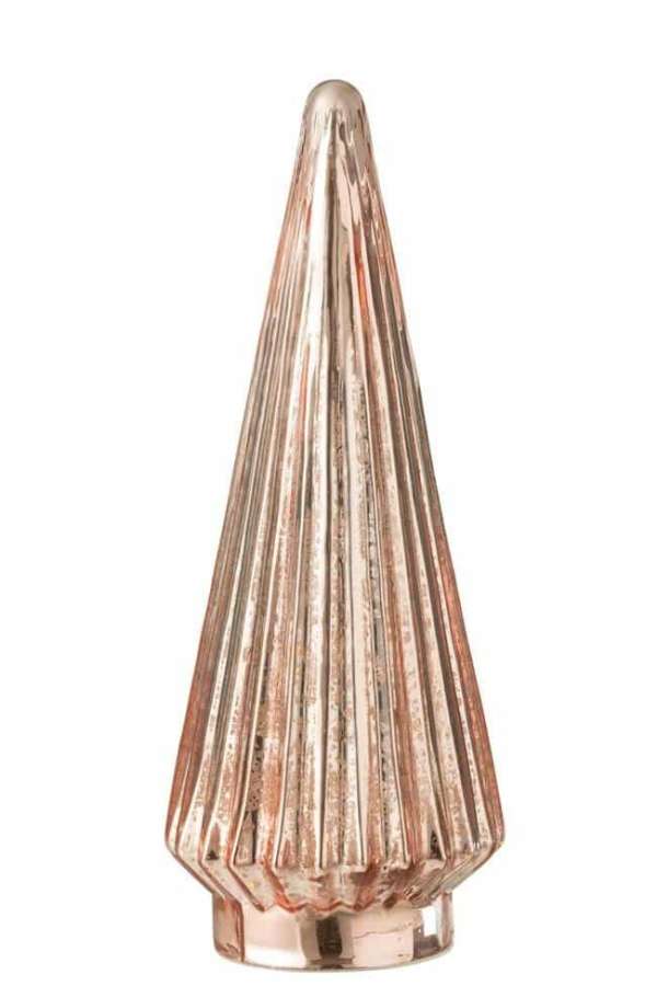 XMAS TREE LED GLASS PINK LARGE