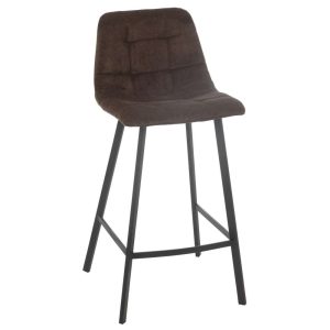 BAR CHAIR KENT METAL/POLYESTER BROWN