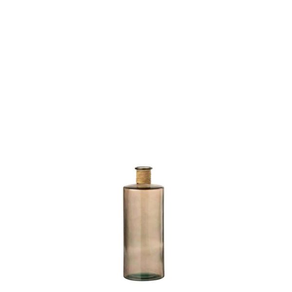 VASE SAFARI GLASS LIGHT BROWN SMALL