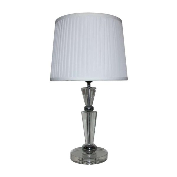 Lampe, bordlampe, stuelampem/ skjerm i Krystall Liten -15X15X37cm