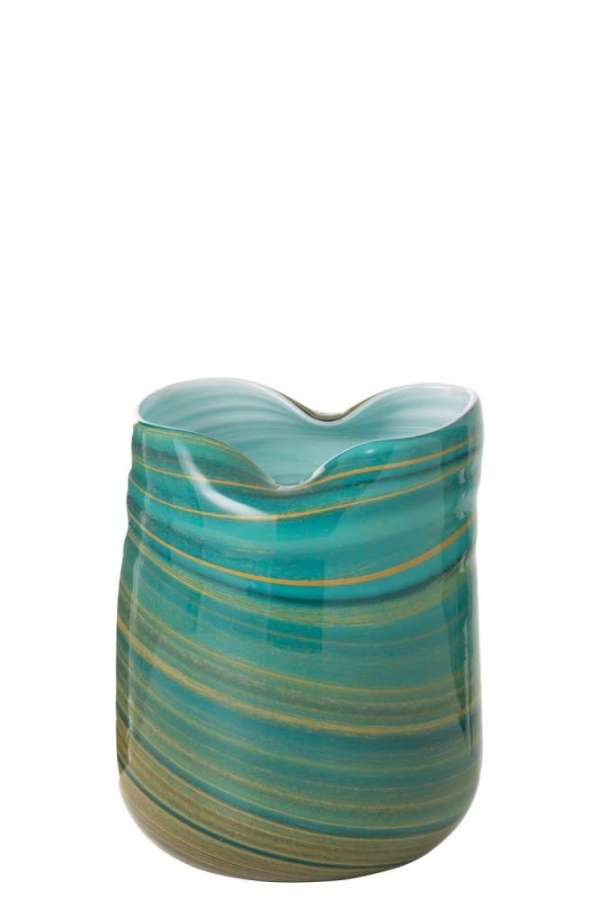 VASE WAVE GLASS MIX SMALL