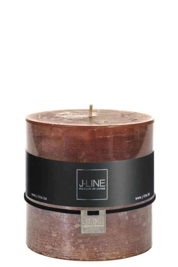 CYL. CANDLE BROWN -64H J LINE