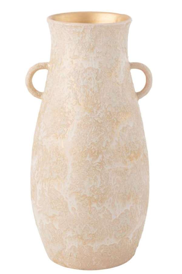 VASE AMPHORE TERRA ROSE GOLD  LARGE
