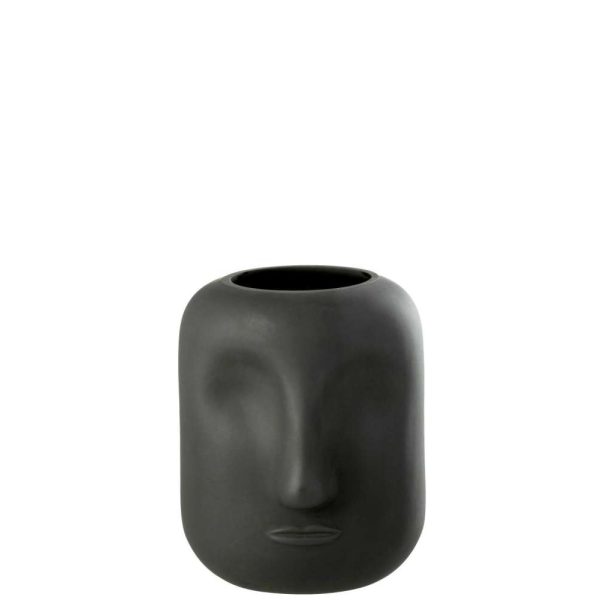 VASE NOE GLASS BLACK SMALL