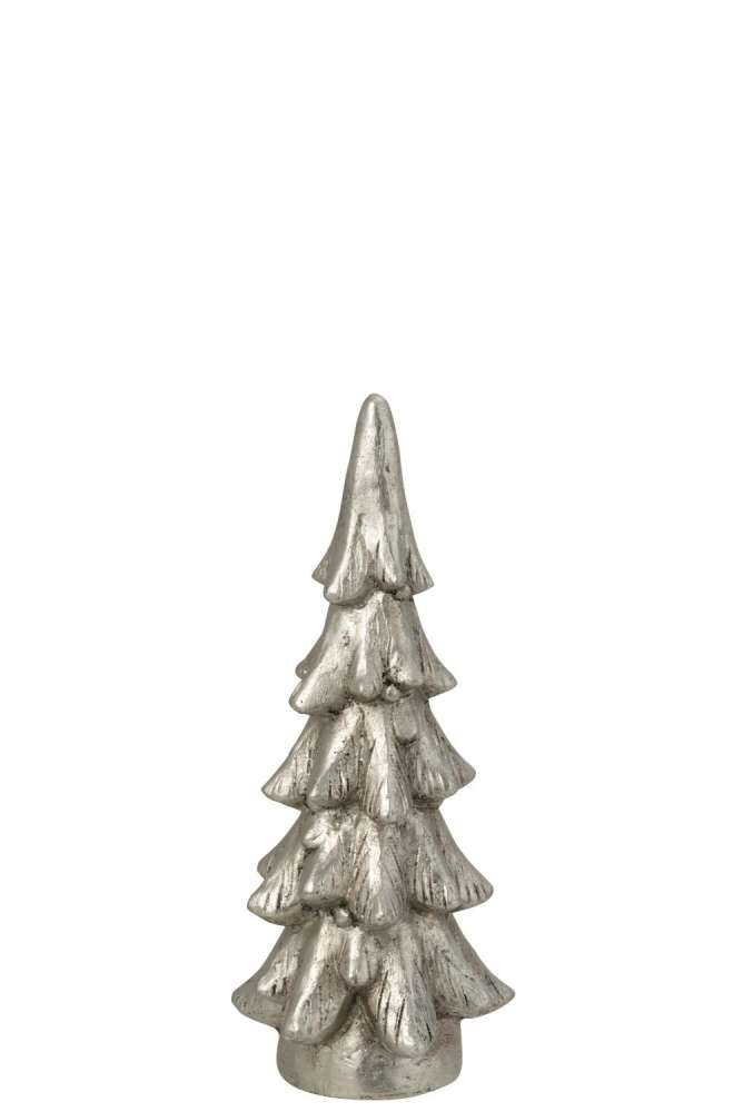 CHRISTMAS TREE ROUND BASE  MAGNESIUM SILVER COLORED SMALL