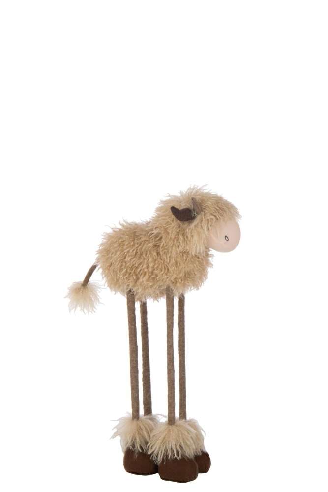 COW TELESCOPIC POLYESTER DARK BROWN/BEIGE SMALL