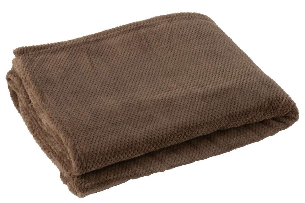 BLANKET SNUGGLE POLYESTER BROWN