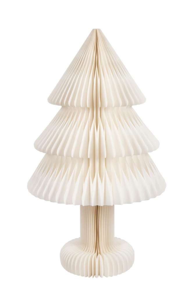 CHRISTMAS TREE FOLDABLE PAPER OFF-WHITE LARGE