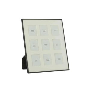 PHOTO FRAME PASSE PARTOUT FNE BORDER 9 PIECES 5X6,5 METAL BLACK